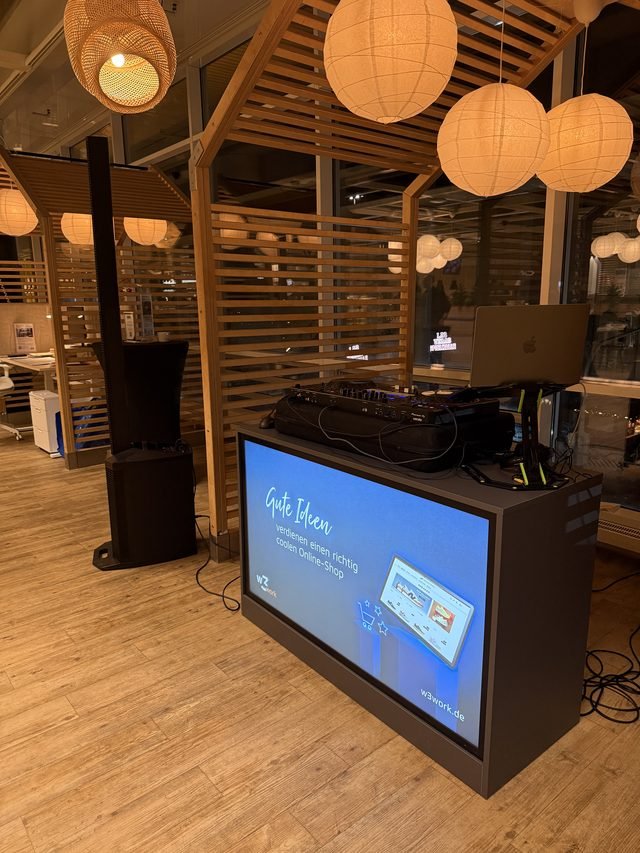 Digitaler Screen in der Gastronomie