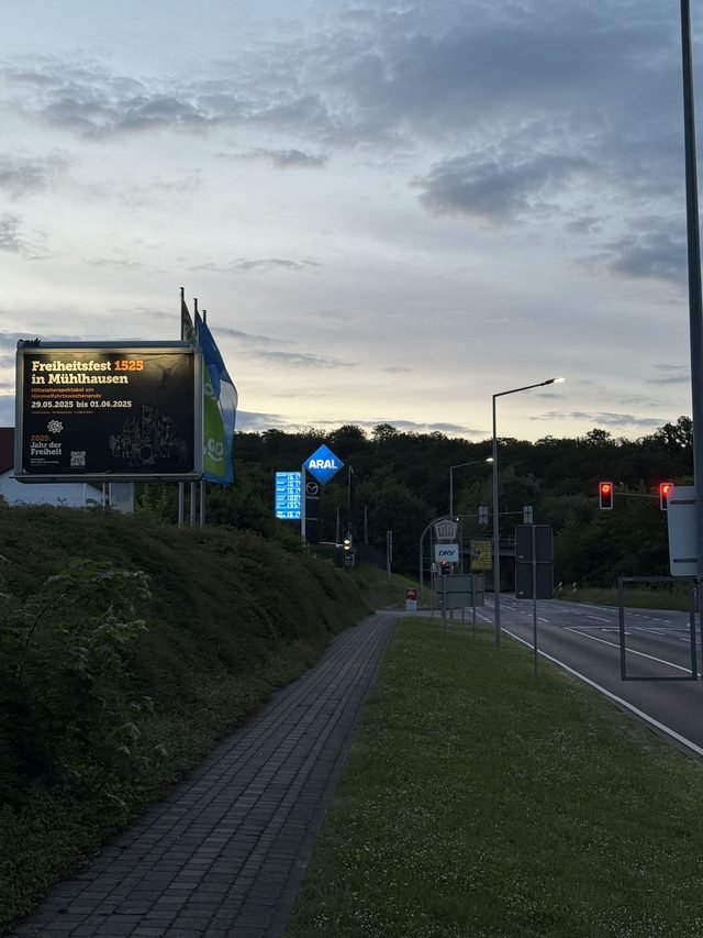 Großflächenplakat in Mühlhausen