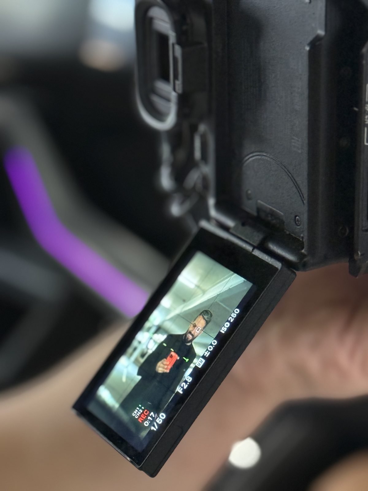 Kamera-Setup bei einer Videoproduktion von Sacher Media Solutions